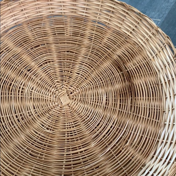 Wicker Paper Plate Holder or Wall Art - set of 10 - Picture 6 of 9